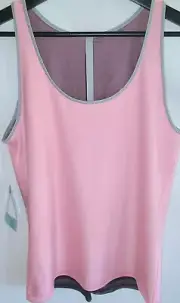 Inphorm Womens Size Small Sleeveless Athletic Tennis Tank Top Peach