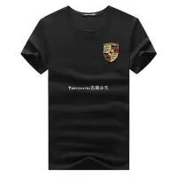 在飛比找Yahoo!奇摩拍賣優惠-PORSCHE 保時捷大碼 5xl T 卹短袖襯衫衣服新款柔