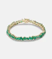 [Suzanne Kalan] Suzanne Kalan 18kt gold tennis bracelet with emeralds One Size gold