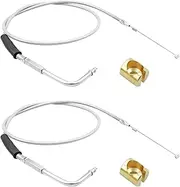 42in Throttle and Idle Cable Set Fit for Harley-Davidson FXST FLST FXD FLT XL Replace 56579-02A