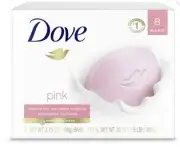 Dove Gentle Pink Rosa Soap (8 Count)