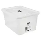 10x 15L Stackable Storage Boxes Containers with Lids BPA Free Heavy Duty
