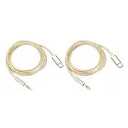2Pcs USB C Aux Cable Type C Male to 3.5mm Male Jack Adapter 1M/3.3Ft Red