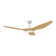 Strike 60" White Oak DC Ceiling Fan
