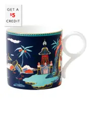 Wedgwood Wonderlust Blue Pagoda Mug with $5 Credit
