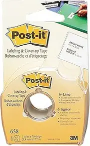 3M Company Tape Post IT Labeling & Cover UP (Set of 6)