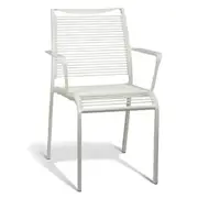 Wanika Outdoor Dining ArmChair - White Frame