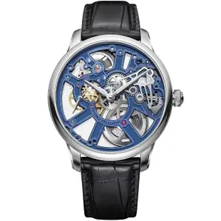 【Maurice Lacroix 艾美錶】MASTERPIECE Skeleton 鏤空手上鍊機械錶-43mm(MP7228-SS001-004-1)