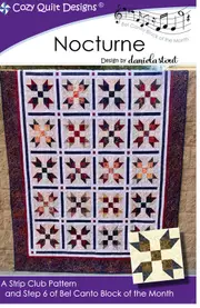 Nocturne Quilt Pattern By Cozy Quilt Designs 2.5 Inch Strips Quilting Sewing