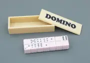28 dominoes & crate box fits 18'' doll American Girl Camp Hangout game cards