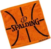 Spalding SAT211250 Jacquard Square Towel, Ball Motif, Orange, W 13.4 x H 13.8 inches (34 x 35 cm)
