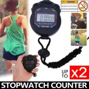 DIGITAL LCD CHRONOGRAPH HANDHELD SPORTS COUNTER STOPWATCH HANDHELD TIMER COUNTER