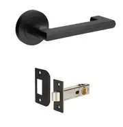 Zanda Epic Return Door Lever Handle on Round Rose Passage Set - Available in Var
