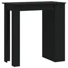 Stylish Bar Bistro Table With Storage Modern Kitchen Pub Furniture Chipboard