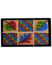Imports Decor Leaves Rope Doormat