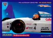 1995 AUSTRALIAN GRAND PRIX Formula 1 Card MARK BLUNDELL Futera