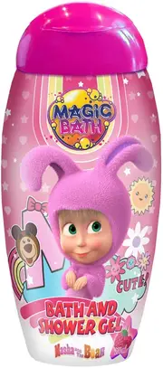 [Masha & Orso] Masha & The Bear Magic bath and shower gel for children raspberry 200 ml
