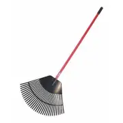 BULLY TOOLS 92630 Leaf Rake,Poly,30",Fiberglass Handle