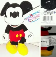 1930'S Mickey Mouse Disney Store Plush - 20Cm - Bean Bag Toy Topolino