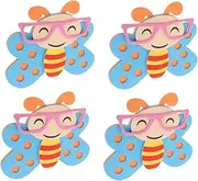 JECOMPRIS Nursery Wall Stickers Adhesive Bee Stickers Boys and Girls Classroom Decor Foam Wall Decals