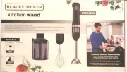 BLACK+DECKER Cordless 3 in 1 Kitchen Wand Blender Multi-Tool Set BCKM1013K10 NEW