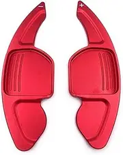 Car Steering Wheel Shift Paddles for Seat Leon C&upra 5F Ibiza 6F Arona Ateca Leon ST Alhambra Car Shifter Styling Accessories Extension Shifters Sticker 2pcs HTEOPOEKFR(Red)