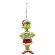 Dr. Seuss The Grinch Beware a Grinch PVC Ornament