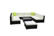 Gardeon 10Pc Outdoor Furniture Sofa Set Wicker Garden Patio Lounge