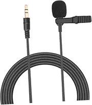 LABRIMP Clip Lavalier Microphone Interface for Pocket Durable Sound Capture for Interviews Streaming Vlogging and Gaming