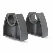 Boat Caravan Marine Light Storage Mounted Pole Rubber Clips (Sold as Pair)