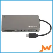 Verbatim USB 3.2 Gen 1 USB-C Hub/Card Reader