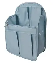Backpack Organizer Insert Liner Hanging Travel Bag in Bag Medium Light Blue