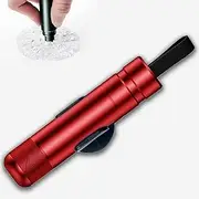 Safe Hammer - Safe Hammer Glass Breaker, Car Safety Hammer Emergency Escape Tool, Seat Belt Cutter Emergency Escape Tool, Emergency Window Glass Breaker Escape Tool, Emergency Artifact (Red)