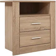 Artiss Bedside Table with Drawers and Layer, Wooden Bed Side Tables Storage Small Narrow Desk Chest of Drawer Tallboy Lamp Nightstand Cabinet Shelf, Bedroom Living Room Home Furniture