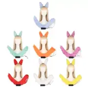 Faux Fur Ears Hair Clip Furry Wolf Fox-Long Tail Costume Halloween Party
