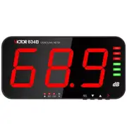 VICTOR 834B Wall-mounted Large Screen Noise Meter Decibel Meter Tester ✦KD