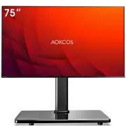 Tabletop Swivel TV Stand, Universal TV Stand for 32-75 inch LCD/LED/OLED TV w...