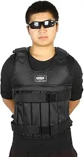 zolyet Max Loading 20kg Adjustable Weighted Vest Weight Jacket Exercise Boxing Training Waistcoat Weightloading Sand Clothing (Empty)