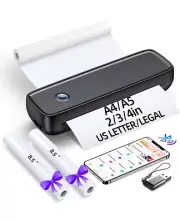 Portable Bluetooth Thermal Printer A80 Compatible with iOS, Android & Laptop