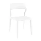 Snow chair by Siesta - White Outdoor Plastic Chair - European Made