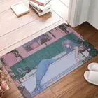 Nonslip Doormat Urban Mermaid Bath Kitchen Mat Welcome Carpet Home Pattern Decor