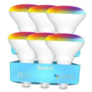 Sunco BR30 Alexa Smart Flood Light Bulbs Color Changing LED Recessed WiFi Bulb