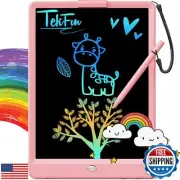 TEKFUN LCD Writing Tablet Doodle Board, 10inch Colorful Drawing Pad for Kids,