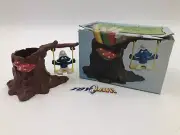 Schleich Smurf Vintage Playset RARE 5.3040 Tree Stump Swing Set
