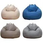 Washable Bean Bag Chair Sofa Cover Lazy Lounger Cushion Game Couch Seat Cover