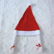 1 X Santa Hat With Braid 1-20x Christmas Santa Hat Red And White Xmas Cap Santa Claus Party Adult Gift AU