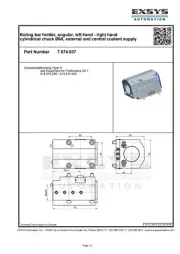 Boring bar holder, angular, left/right hand cylindrical chuck Ø60, 7.074.637