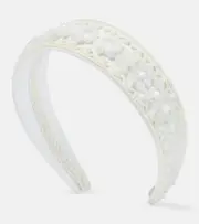 [Erdem] Erdem Embellished headband One Size white