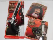 Buccaneer Pirate Adult Costume Party Accessories Eye Patch Beard Mustache Musket