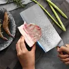 7Inch Damascus Steel Chinese Chef Knife Nakiri Knife Meat Cleaver Chopping Knife